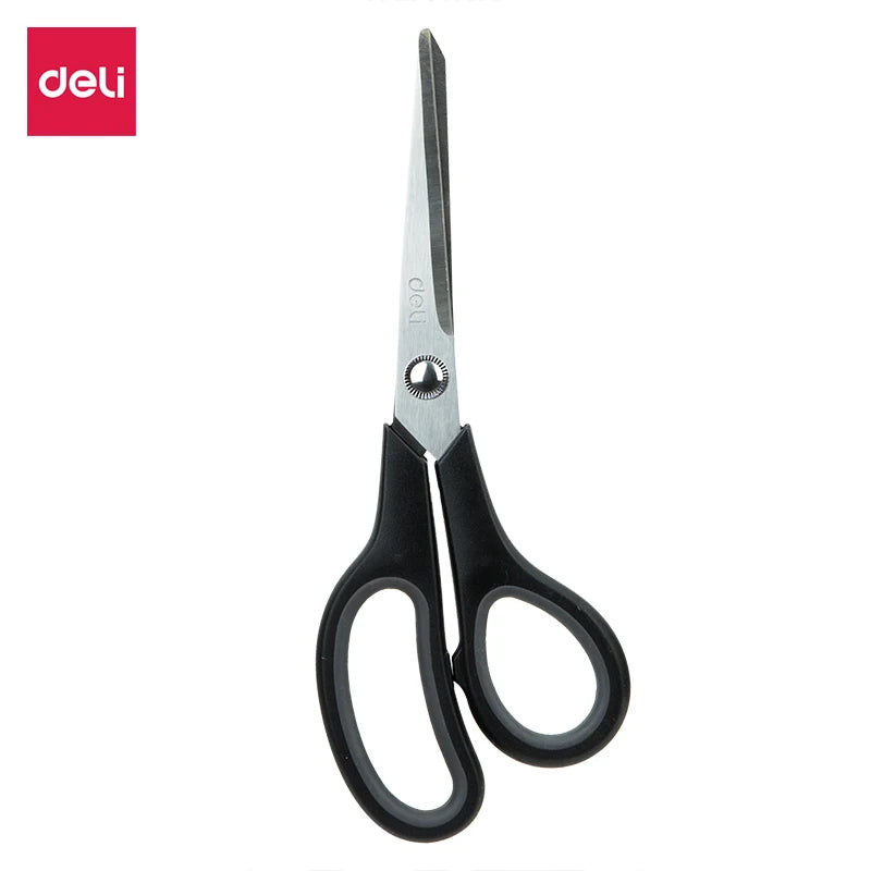 Deli 6002 200mm/7.87in Multi-functional Stainless Steel Scissors Precision Cutting Household Office Tailor's Hand Scissors