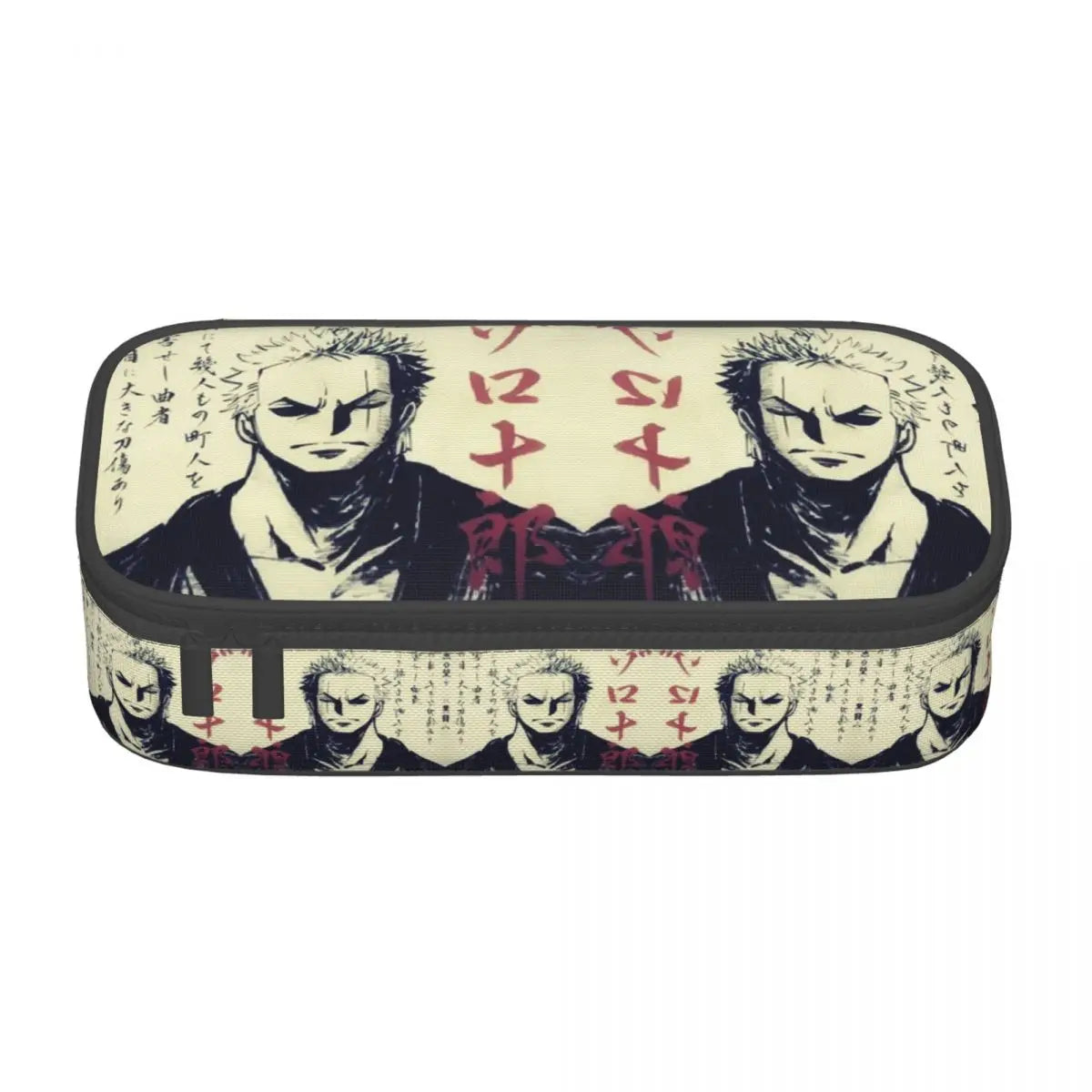 Custom One P-Pieces Cute Pencil Case Boys Girls Large Capacity Straw Hat Pirates Skull Pencil Bag Students Stationery