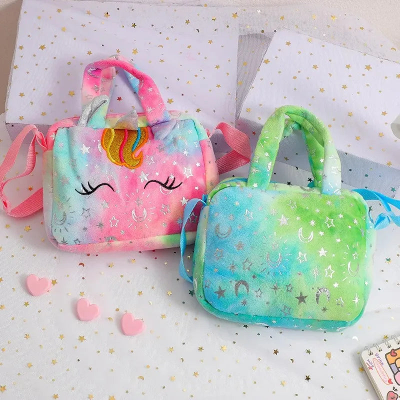 Unicorn Handbags Fashion Sweet for Girls Cute Kid Crossbody Shoulder Bag Children Birthday Party Gift Little Girl Small Purse