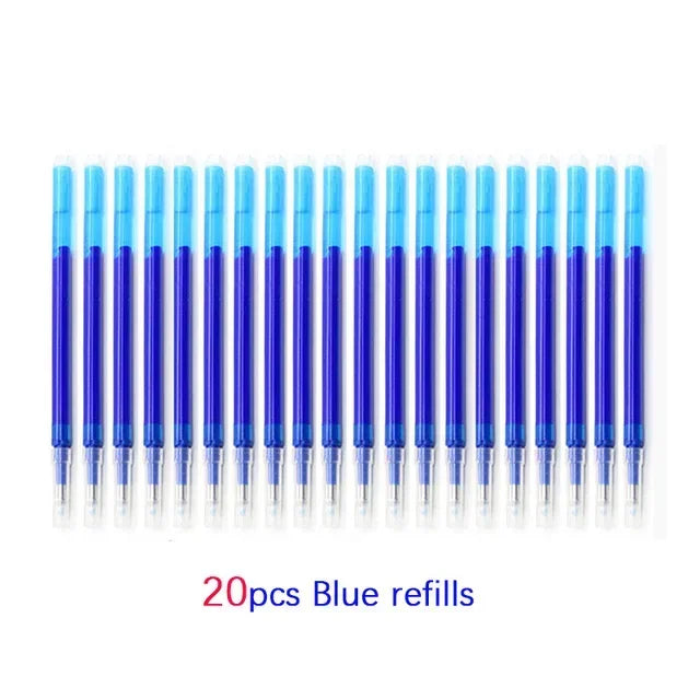 Pilot Frixion Erasable Gel Pen Set 0.5mm Blue/black/red Replaceable Refills Student Writing School Supplies Office Accessories