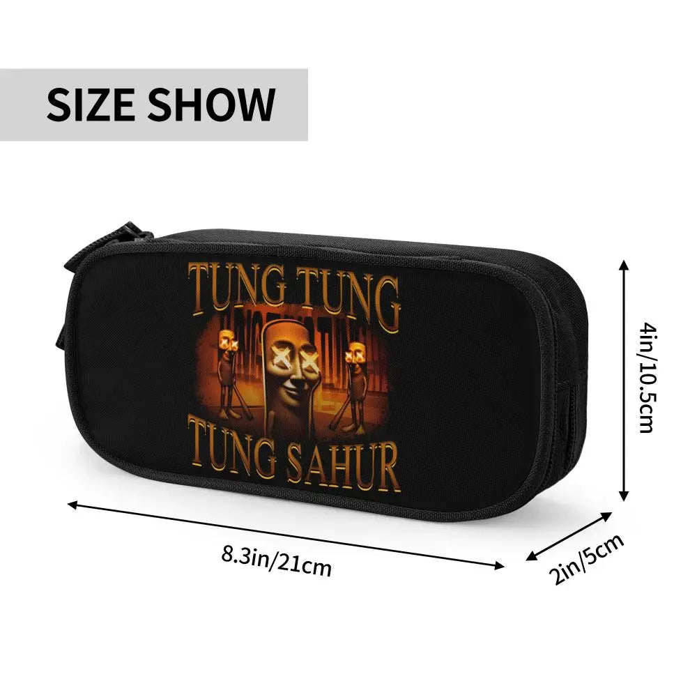 Italian Brainrot Tralalero Tralala Pencil Cases Pencil Pouch Pen Box for Student Big Capacity Bag School Supplies Stationery
