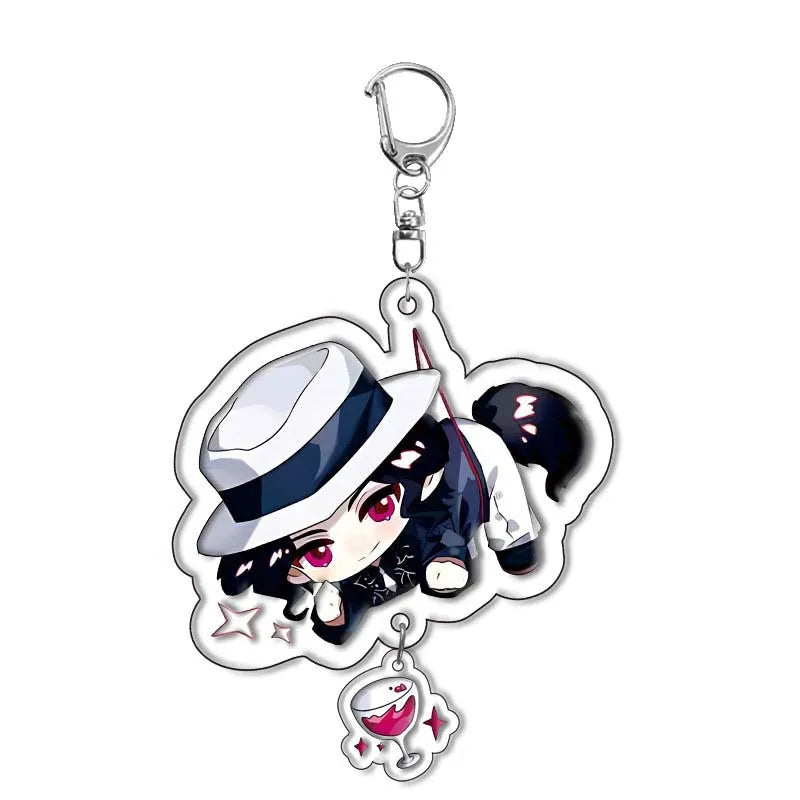 Demon Slayer Blade Charcoal Zhilang You Bean Acrylic Keychain Anime Peripheral High Beauty Backpack Fashion Toys Anime Frind