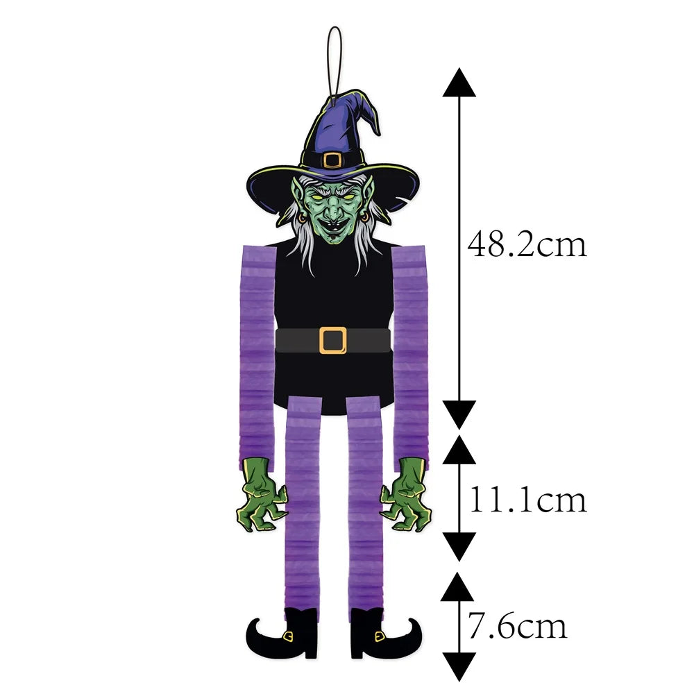 Halloween Hanging Decorations Pumpkin Witch Cat Vampire Ornaments Trick Or Treat Party Indoor Outdoor Garden Door Wall Decors