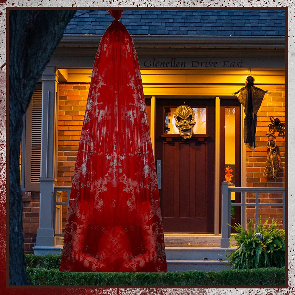Halloween Dead Props Horror Outdoor Decoration Creepy Corpse Lamp Set Scary Fake Victim Haunted House Home Hanging DIY Halloween