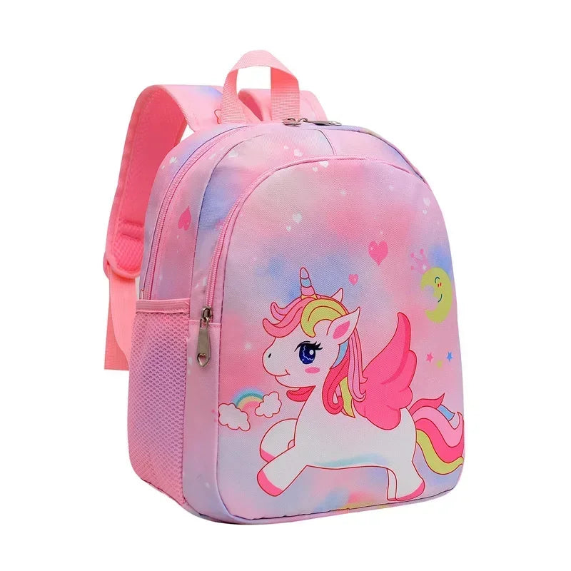 New Children Backpack Cartoon Cute Unicorn Mermaid Print Schoolbag Kindergarten Lightweight Schoolbag