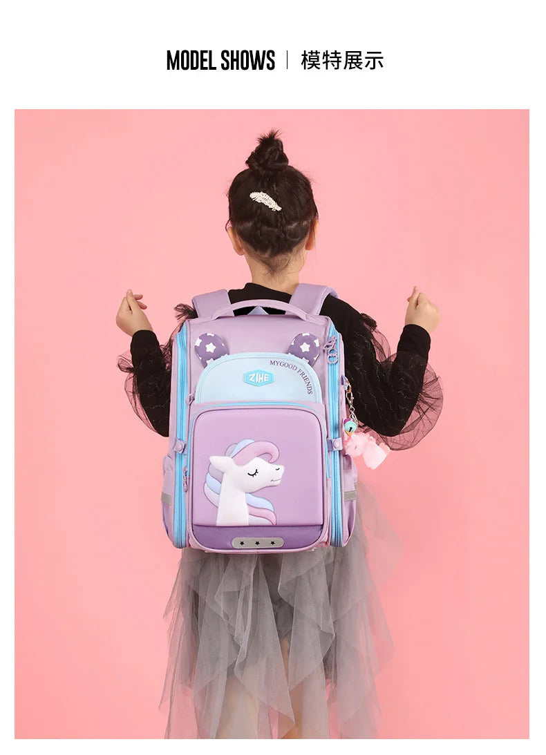 Children's Backpack 2023 Cute Cartoon Fashion New Style Bags Student 2nd To 5th Grade Women's Lightweight Splashproof Backpack