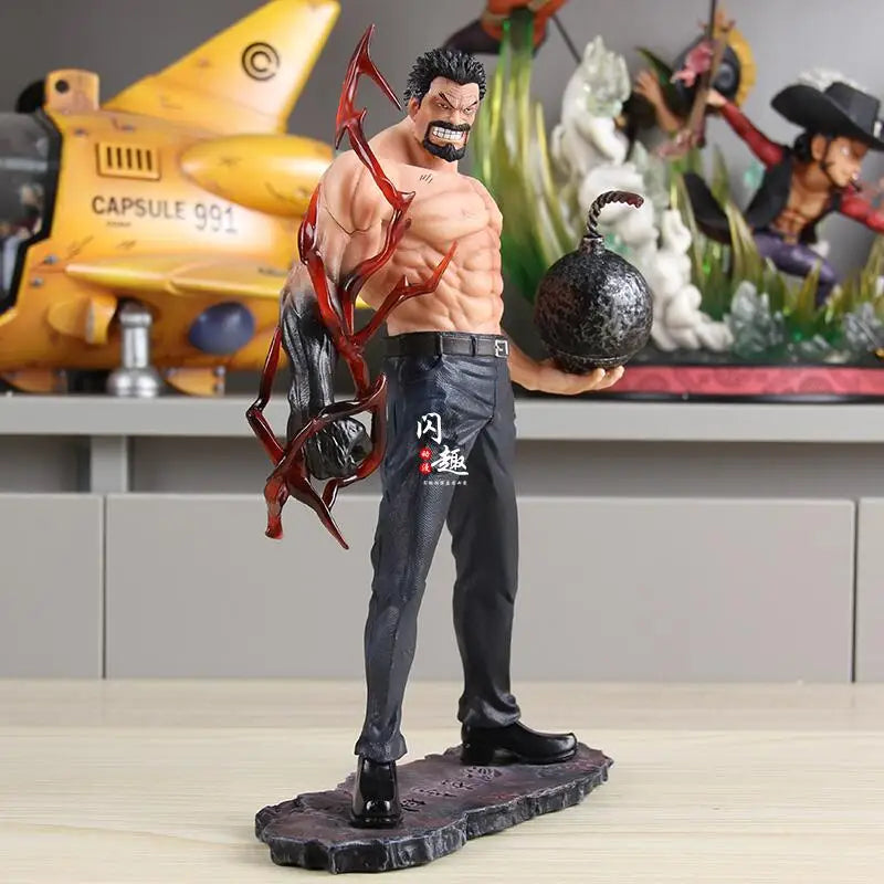 One Piece Anime Figures 26cm Standing Posture Monkey D Garp Gk Sculpture Scene Pvc Handmade Model Desktop Ornament Toy Gifts