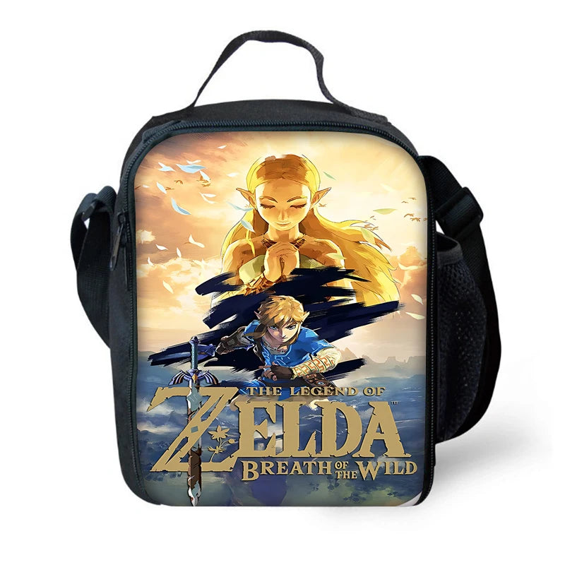 Child School The Legends of Zeldas Backpack with Lunch Bags ,Pencil Bags ,School Bags for Boys Girls Best Gift