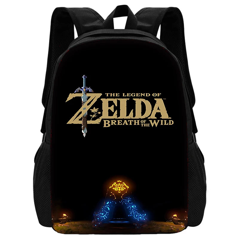 Child School The Legends of Zeldas Backpack with Lunch Bags ,Pencil Bags ,School Bags for Boys Girls Best Gift