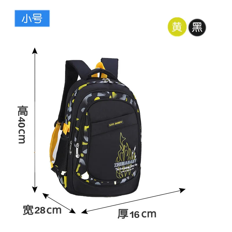 Waterproof Lightweight School Backpack for Kids 6-12 Years Durable Large Capacity Student Bookbag Boys Girls254