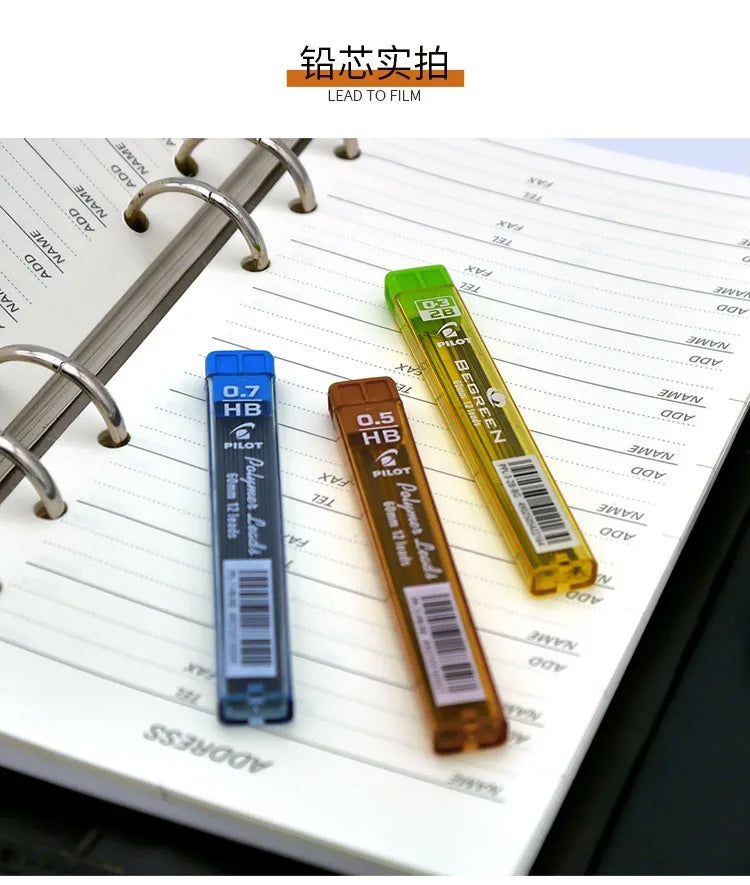 Automatic pencil refill 0.30.5 0.70.9 HB 2B lead replacement pilot