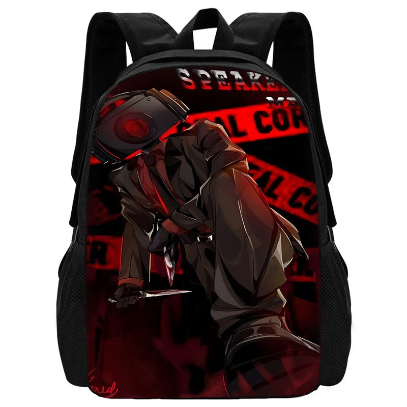 Child School Skibidi Toilet Backpack with Lunch Bags ,Pencil Bags ,School Bags for Boys Girls Best Gift