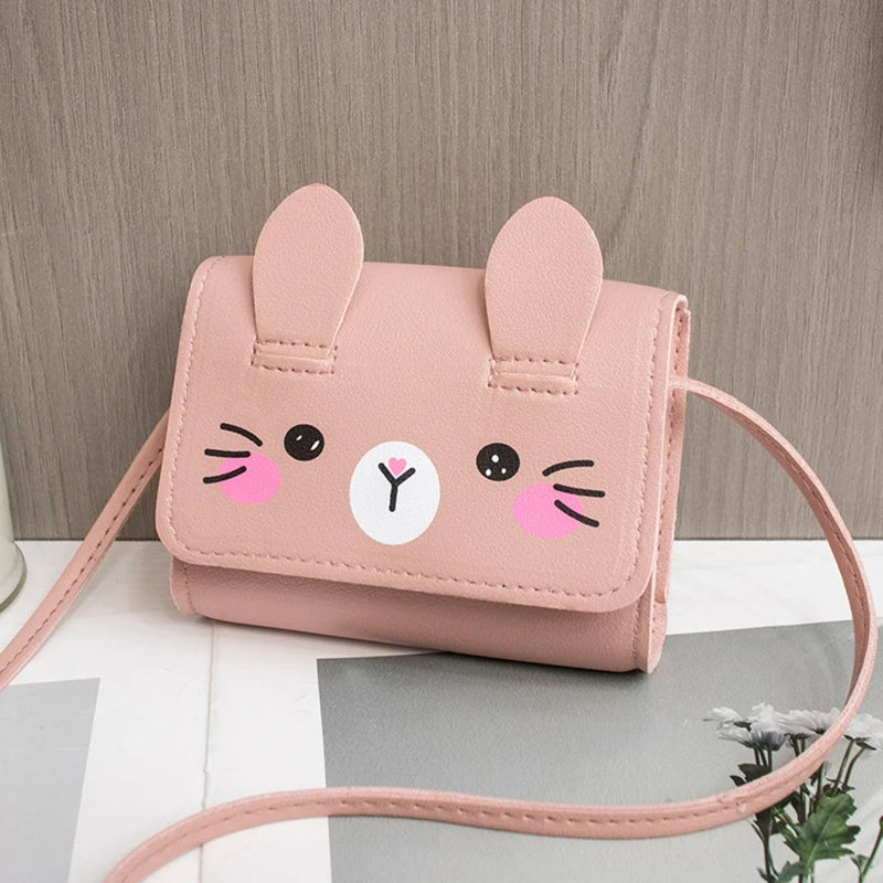 Children's Mini Handbags Hot Sale Princess Baby Girls PU Leather Small Shoulder Crossbody Bags Cute Kids Coin Purse Wallet