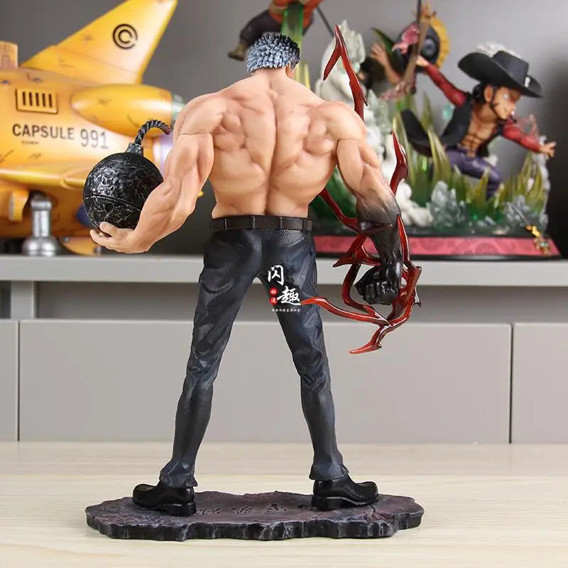 One Piece Anime Figures 26cm Standing Posture Monkey D Garp Gk Sculpture Scene Pvc Handmade Model Desktop Ornament Toy Gifts