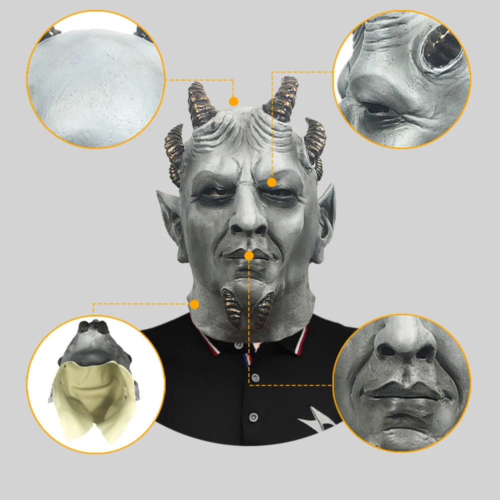 Halloween Monster Headgear Horrible Animal Cosplay Costume Accessories Stage Performance Mask Adult Gloves Fancy Headwear