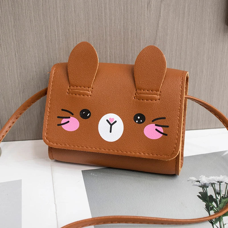 Children's Mini Handbags Hot Sale Princess Baby Girls PU Leather Small Shoulder Crossbody Bags Cute Kids Coin Purse Wallet
