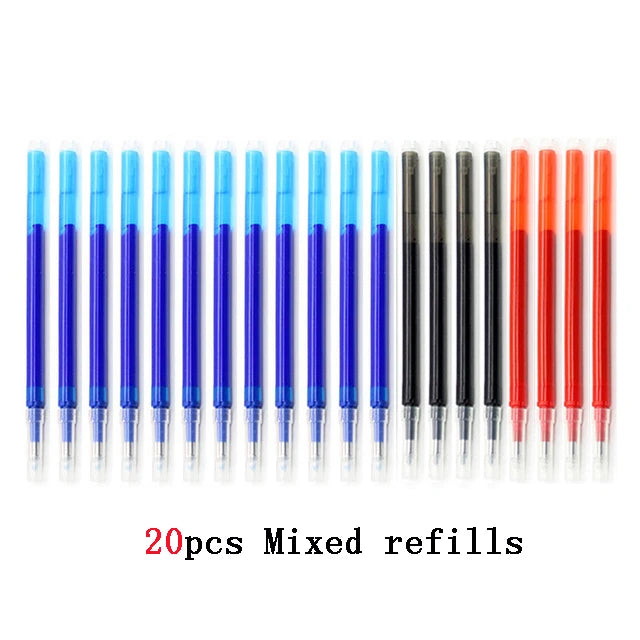 Pilot Frixion Erasable Gel Pen Set 0.5mm Blue/black/red Replaceable Refills Student Writing School Supplies Office Accessories