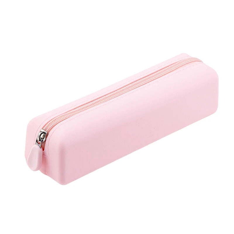 Soft Silicone Pencil Case Creative Zipper Pen Bag Waterproof Large Storage Bag For School Organizer Supplies