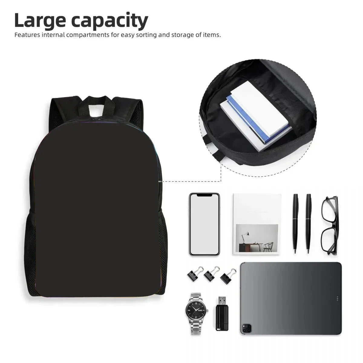 Football Star Child School Backpack with Lunch R-Ronaldos Bags ,Pencil Bags ,C-CR7 School Bags for Boys Girls Best Gift