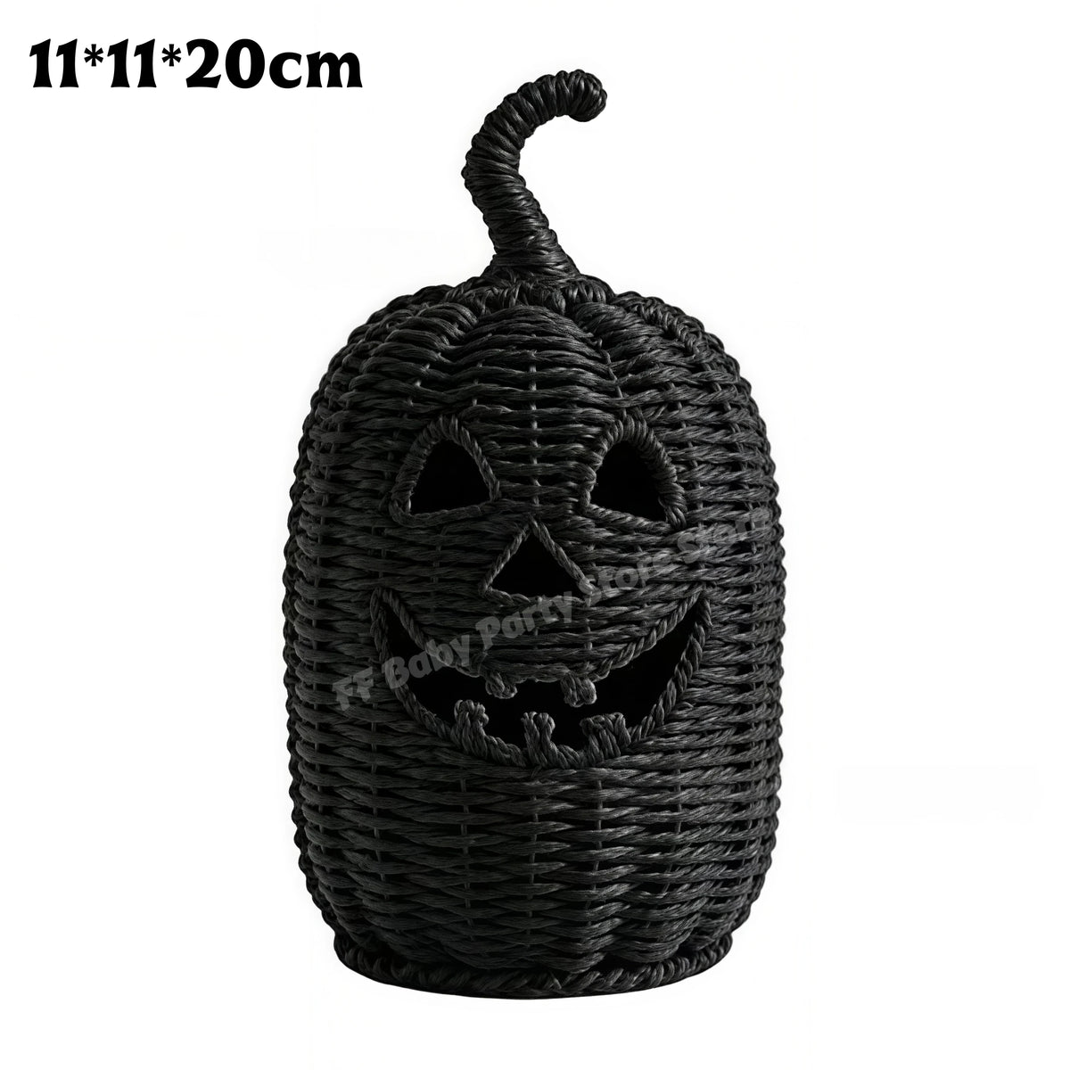 Halloween Decorations Hand-Woven Wicker Pumpkin Lantern Witch Hat Storage Box Home Decorative Statue Ornaments Christmas Decor