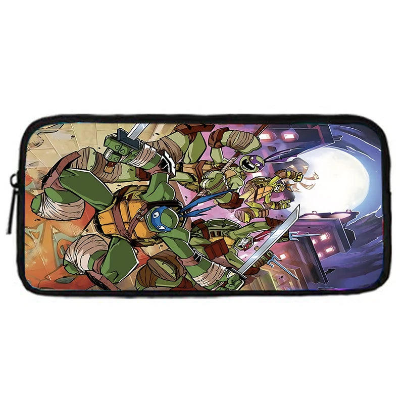 Child Backpacks Shoulder Bag Pencil Case Pupil Large Capacity For N-ninjas Turtless School Bags for Boys Girls Best Gift
