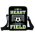 Cool Footbally / Soccerly Print Messenger Bag Girls Boys Handbags Children Shoulder Bag for Travel Kids Satchel Bookbags