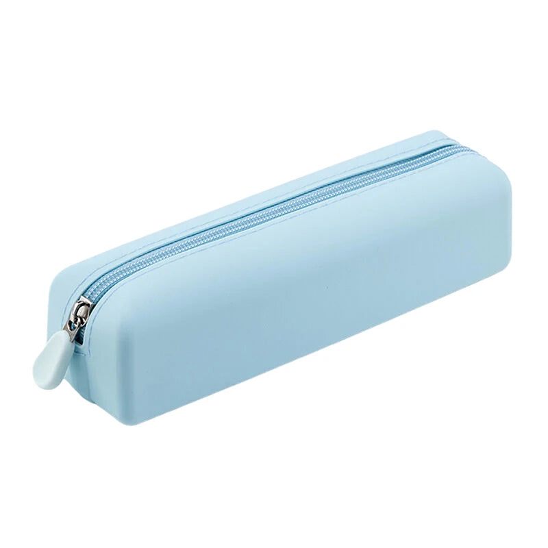 Soft Silicone Pencil Case Creative Zipper Pen Bag Waterproof Large Storage Bag For School Organizer Supplies