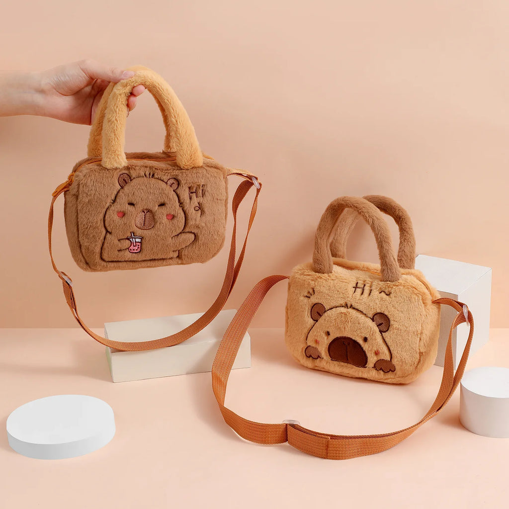 2025 Cartoon Plush Dolphin Shoulder Bag Children's Cute Crossbody Bags for Girl Handbag Kids Crossbody Bag Coin Purse Cpin Pouch