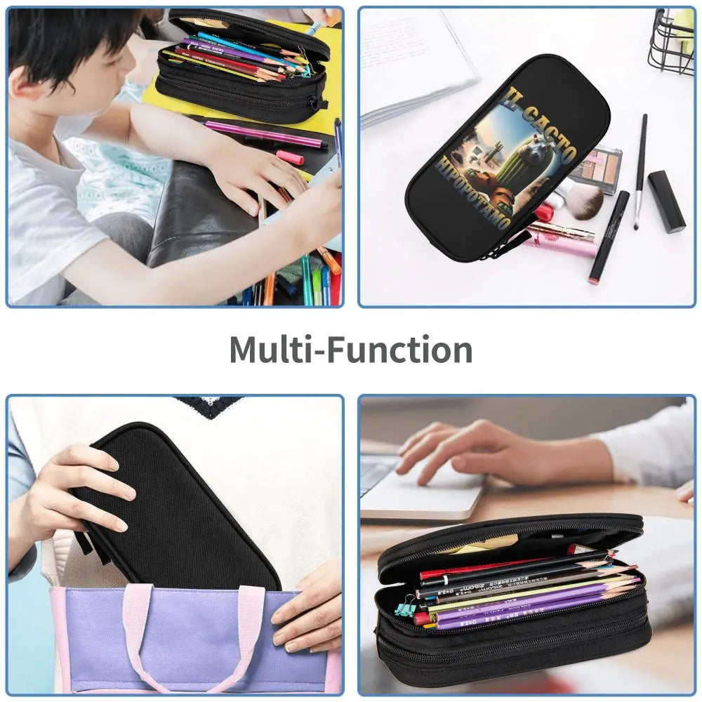 Italian Brainrot Tralalero Tralala Pencil Cases Pencil Pouch Pen Box for Student Big Capacity Bag School Supplies Stationery