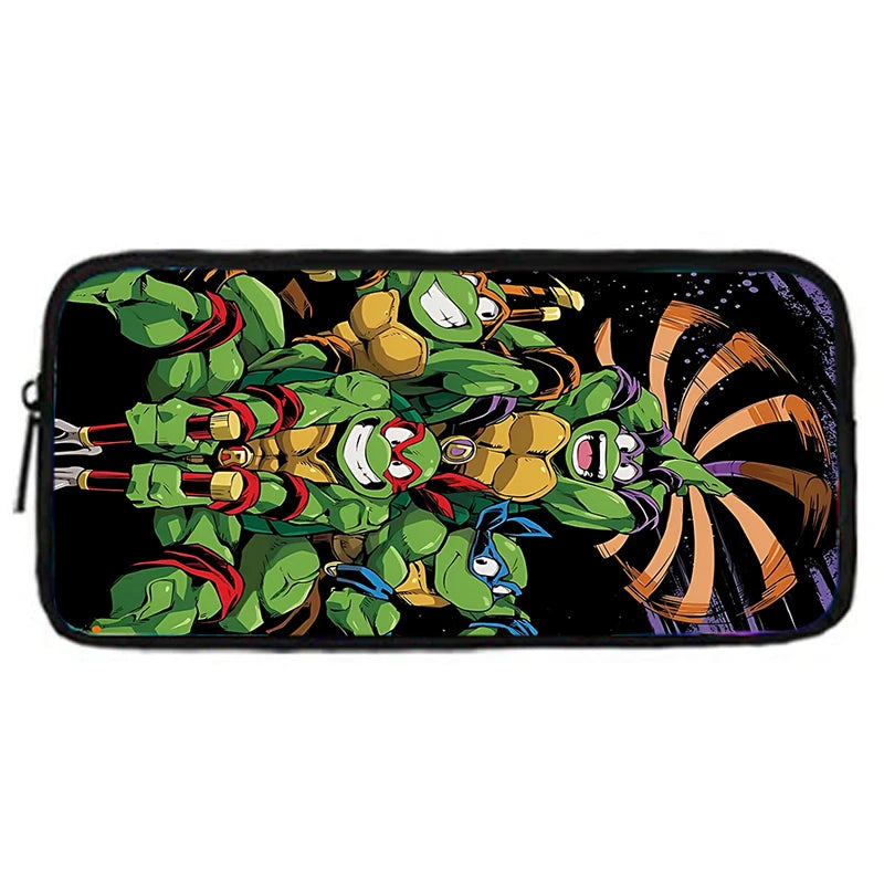 Child Backpacks Shoulder Bag Pencil Case Pupil Large Capacity For N-ninjas Turtless School Bags for Boys Girls Best Gift