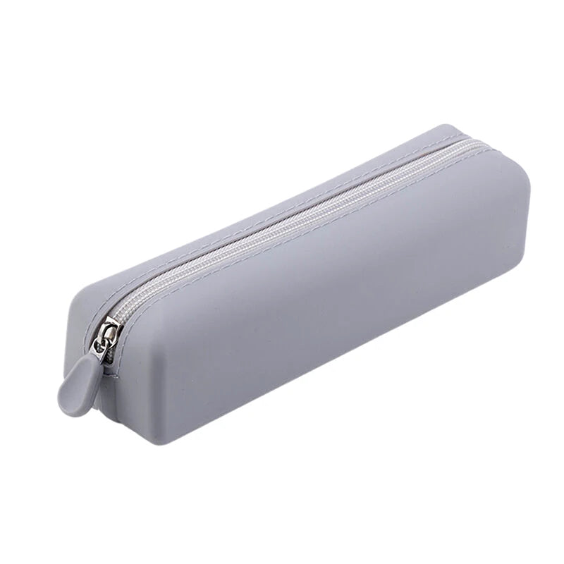 Soft Silicone Pencil Case Creative Zipper Pen Bag Waterproof Large Storage Bag For School Organizer Supplies