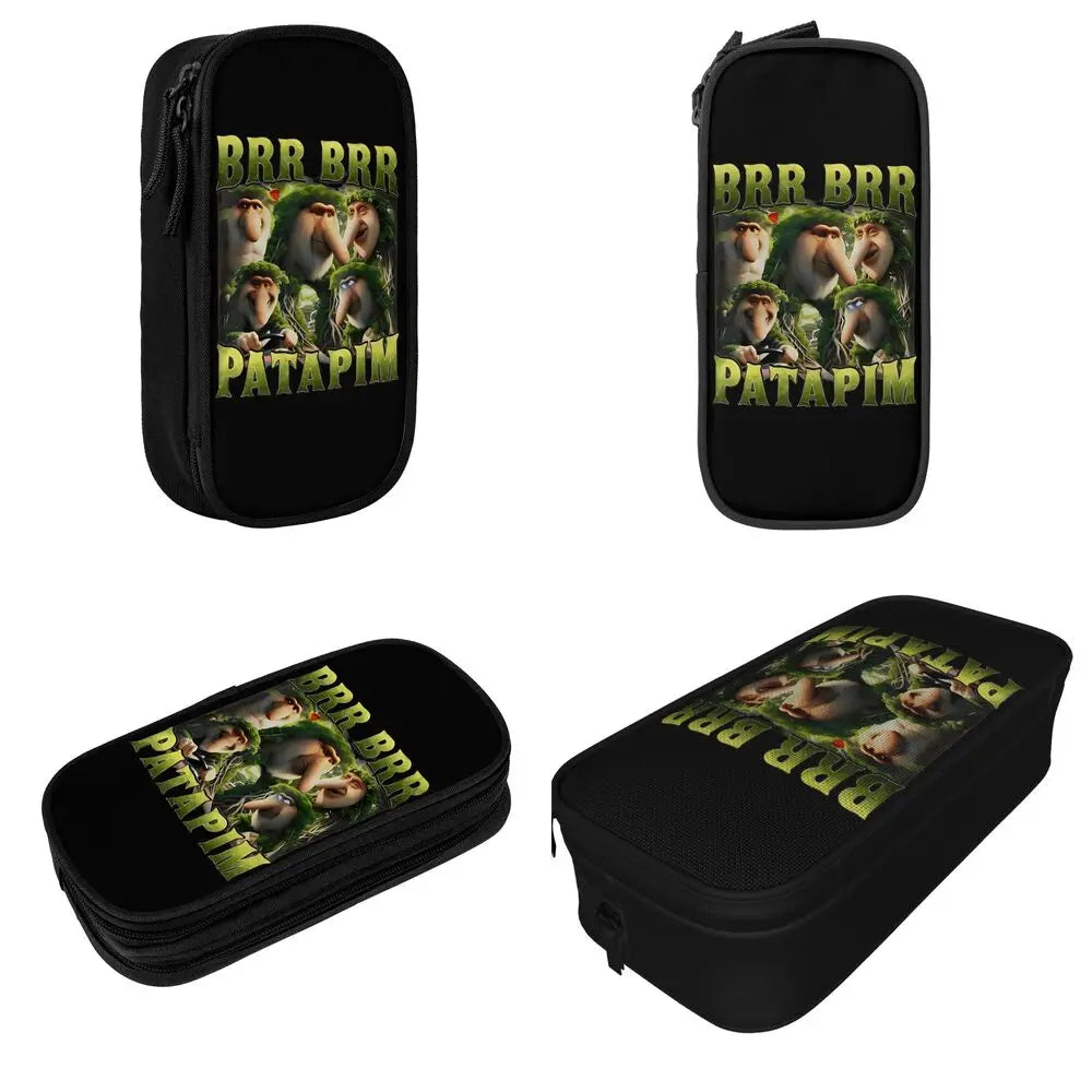 Italian Brainrot Tralalero Tralala Pencil Cases Pencil Pouch Pen Box for Student Big Capacity Bag School Supplies Stationery