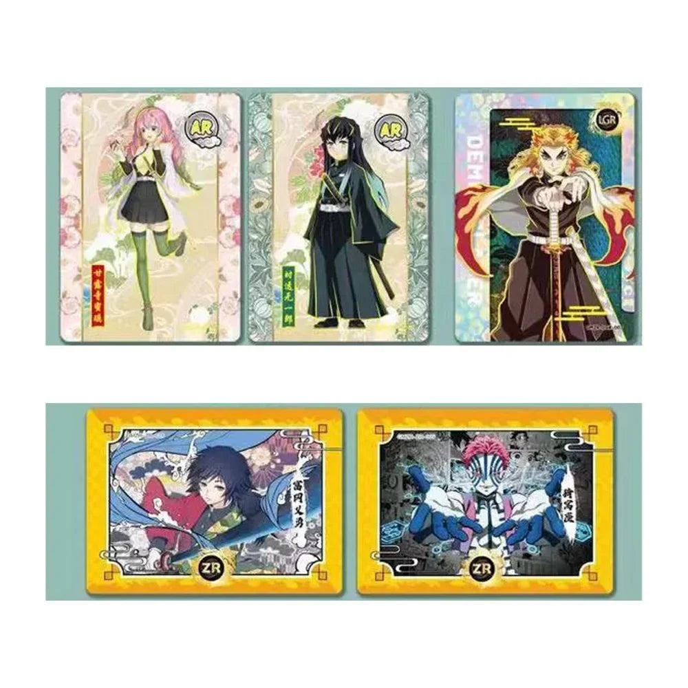Bandai Demon Slayer Rare Character Diamond Holographic Cards Booster, Anime Card Set Christmas Party Exchange Surprise Gift