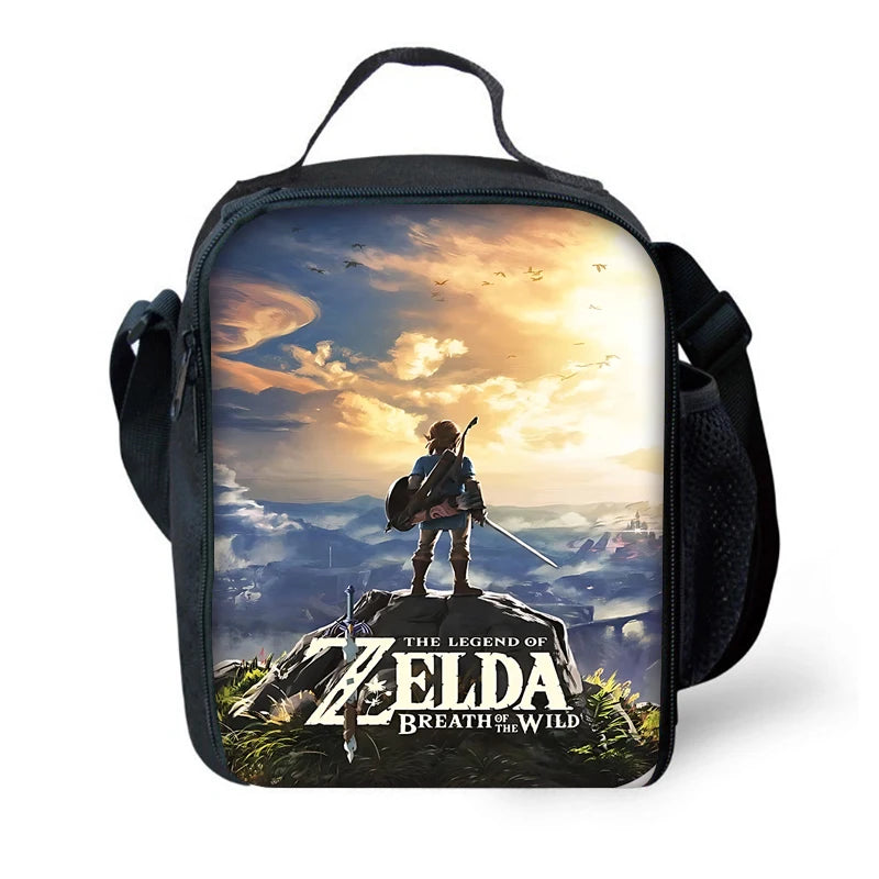 Child School The Legends of Zeldas Backpack with Lunch Bags ,Pencil Bags ,School Bags for Boys Girls Best Gift