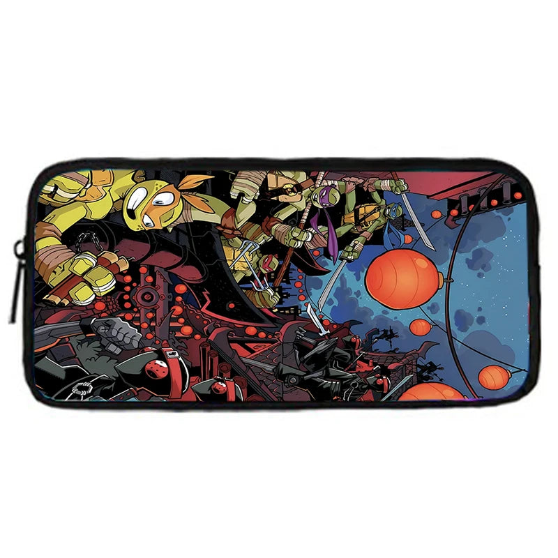 Child Backpacks Shoulder Bag Pencil Case Pupil Large Capacity For N-ninjas Turtless School Bags for Boys Girls Best Gift