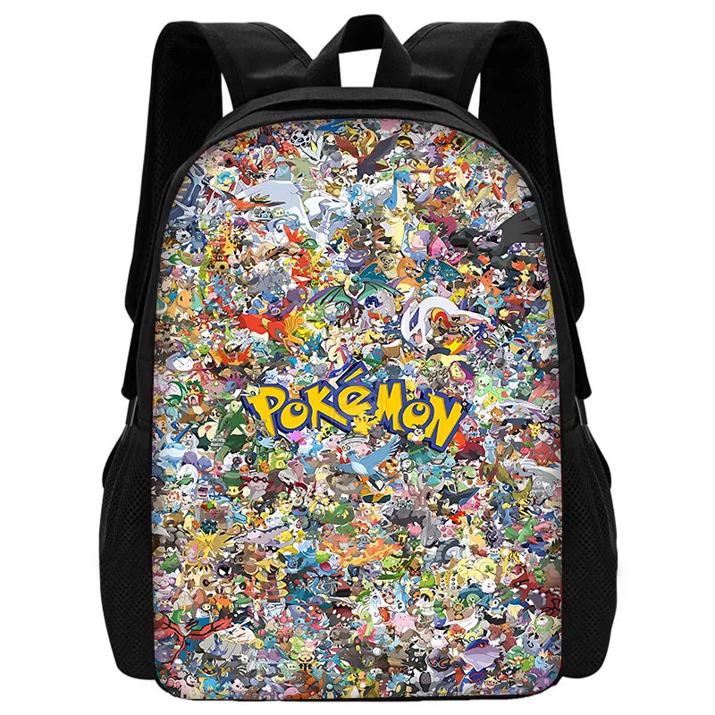 Cute Potdemiel cartoon Ball Child School Backpack with Lunch Bags ,Pencil Bags ,School Bags for Boys Girls P-PokéS Best Gift