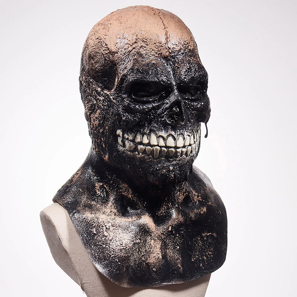 Halloween Skull Mask, Creepy Biochemical Mask, Latex Skeleton Mask, Scary Masks for Adults Costume Party