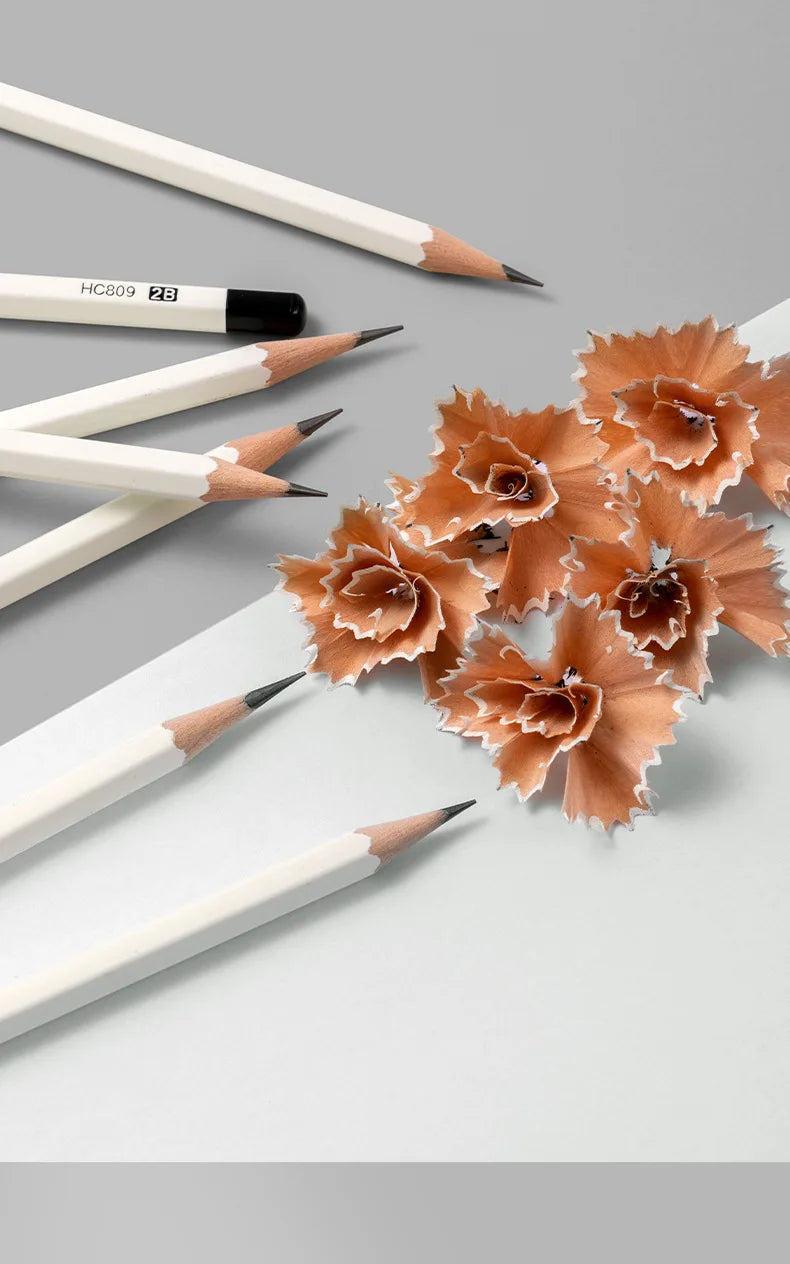 10pcs Deli Wooden Pencil Set 2B HB Black Kawaii Pen For Drawing Sketch Writing Smooth Write lapiseira profissional School Office