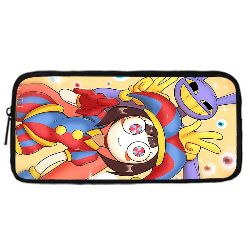 Cartoon A-AmazingS DigitalS Circus Child School Backpack with Lunch Bags ,Pencil Bags ,School Bags for Boys Girls Best Gift