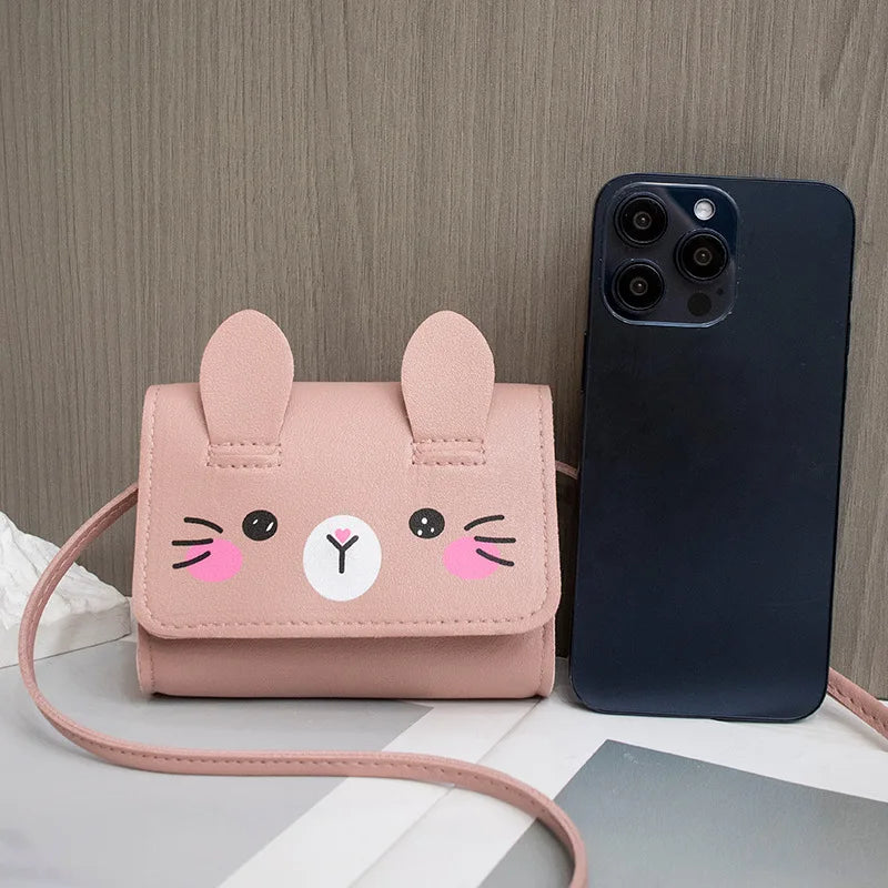 Children's Mini Handbags Hot Sale Princess Baby Girls PU Leather Small Shoulder Crossbody Bags Cute Kids Coin Purse Wallet