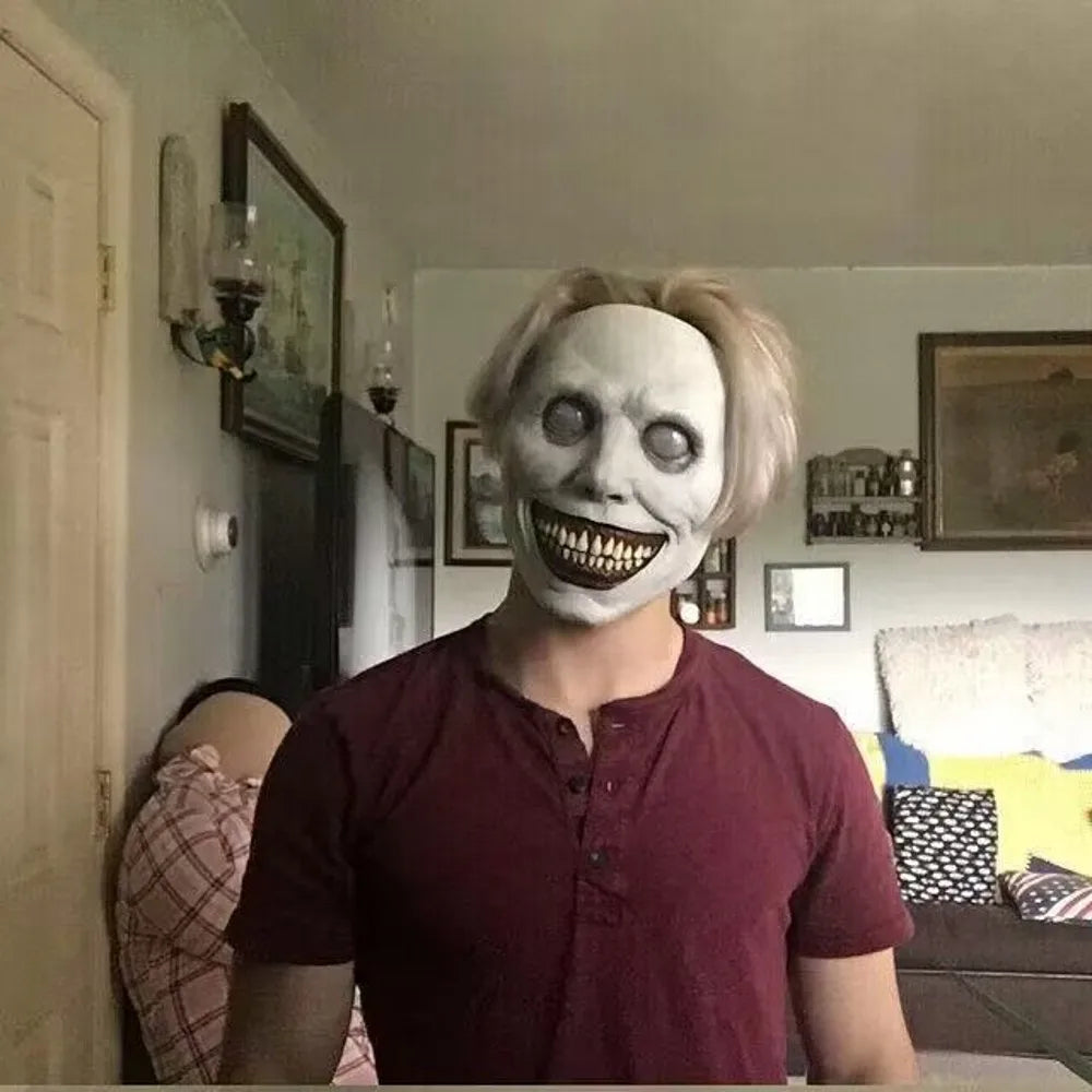 Halloween Mask, Cosplay, Laughing Devil Scary Mask, For Parties, School Festivals, Events, Haunted House, Art Festival
