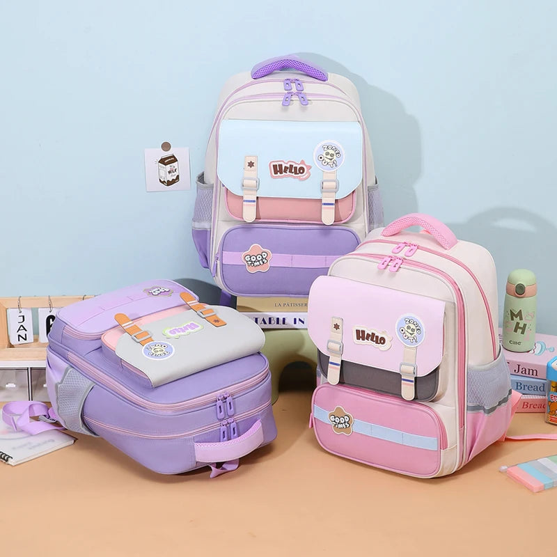 Primary school student backpack boy backpack children's backpack Kids Bookbag Girls student bag