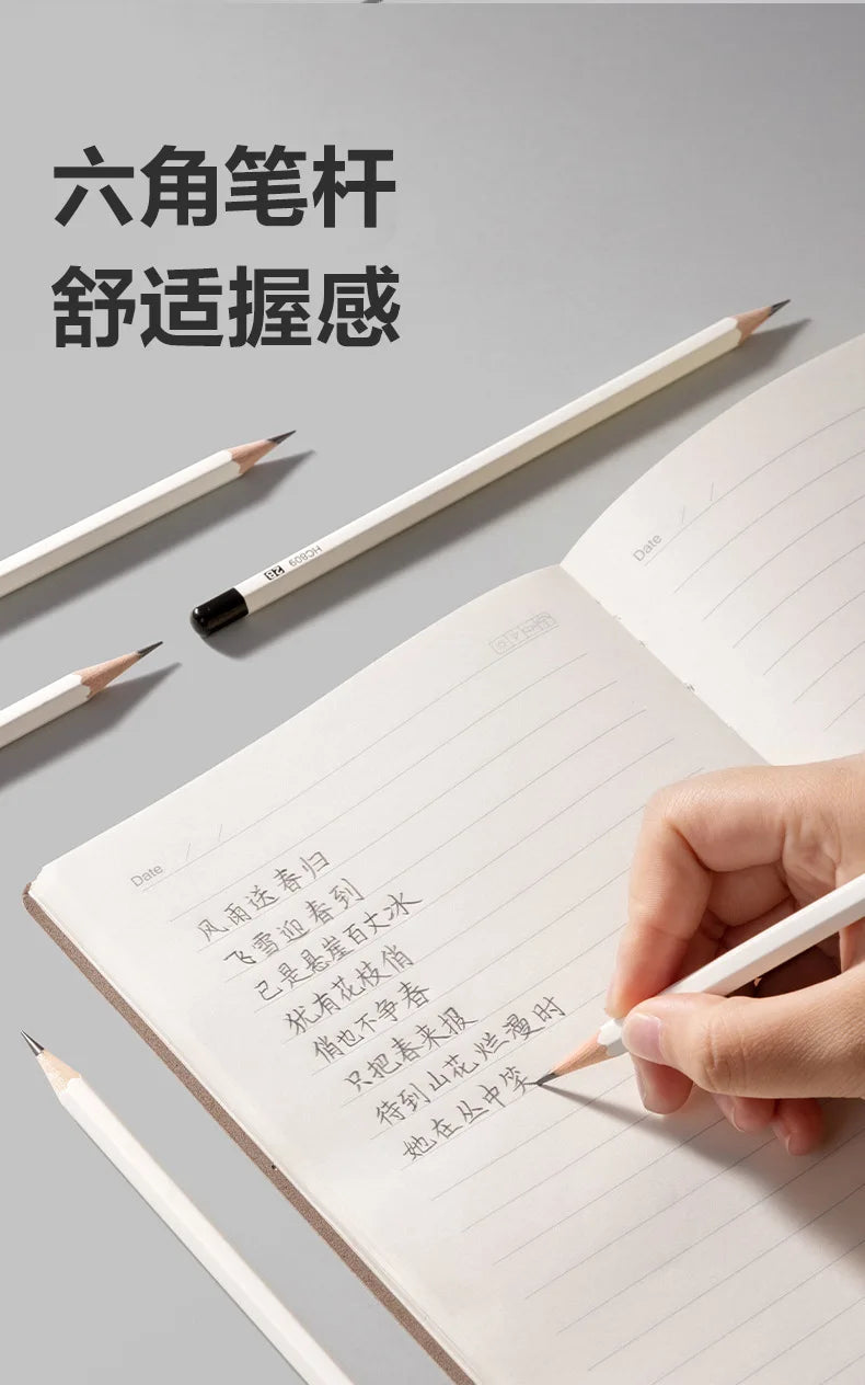 10pcs Deli Wooden Pencil Set 2B HB Black Kawaii Pen For Drawing Sketch Writing Smooth Write lapiseira profissional School Office