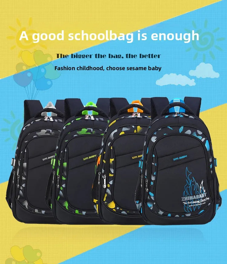 Waterproof Lightweight School Backpack for Kids 6-12 Years Durable Large Capacity Student Bookbag Boys Girls254