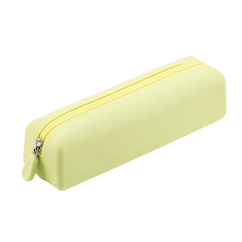 Soft Silicone Pencil Case Creative Zipper Pen Bag Waterproof Large Storage Bag For School Organizer Supplies