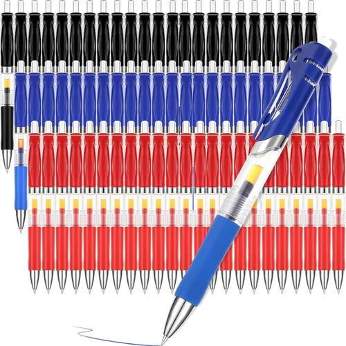 1-12PCS Retractable Red Blue Black Ink Gel Pens Colored Aesthetic Stationery Pen Supplies Ballpoint Office Pencil Writing School