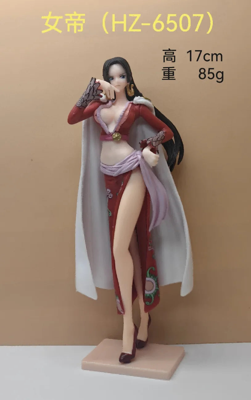 21cm One Piece Anime Figures Sexy Boa Hancock Sitting Position Action Figure PVC Adult Collection Model Doll Toy Ornaments Gift