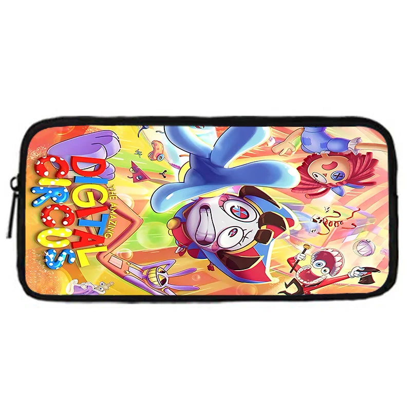 Cartoon A-AmazingS DigitalS Circus Child School Backpack with Lunch Bags ,Pencil Bags ,School Bags for Boys Girls Best Gift