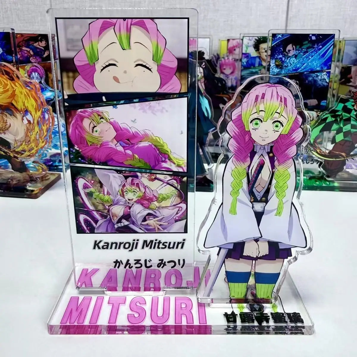 Demon Slayer Creative Double Standee Anime Desktop Decoration, Exquisite Ornament, Gift for Friends or Collection