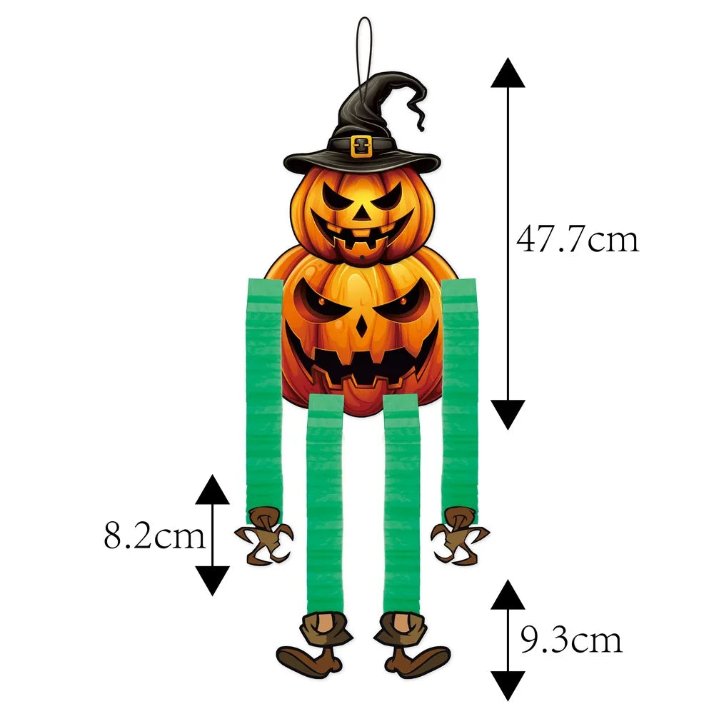 Halloween Hanging Decorations Pumpkin Witch Cat Vampire Ornaments Trick Or Treat Party Indoor Outdoor Garden Door Wall Decors